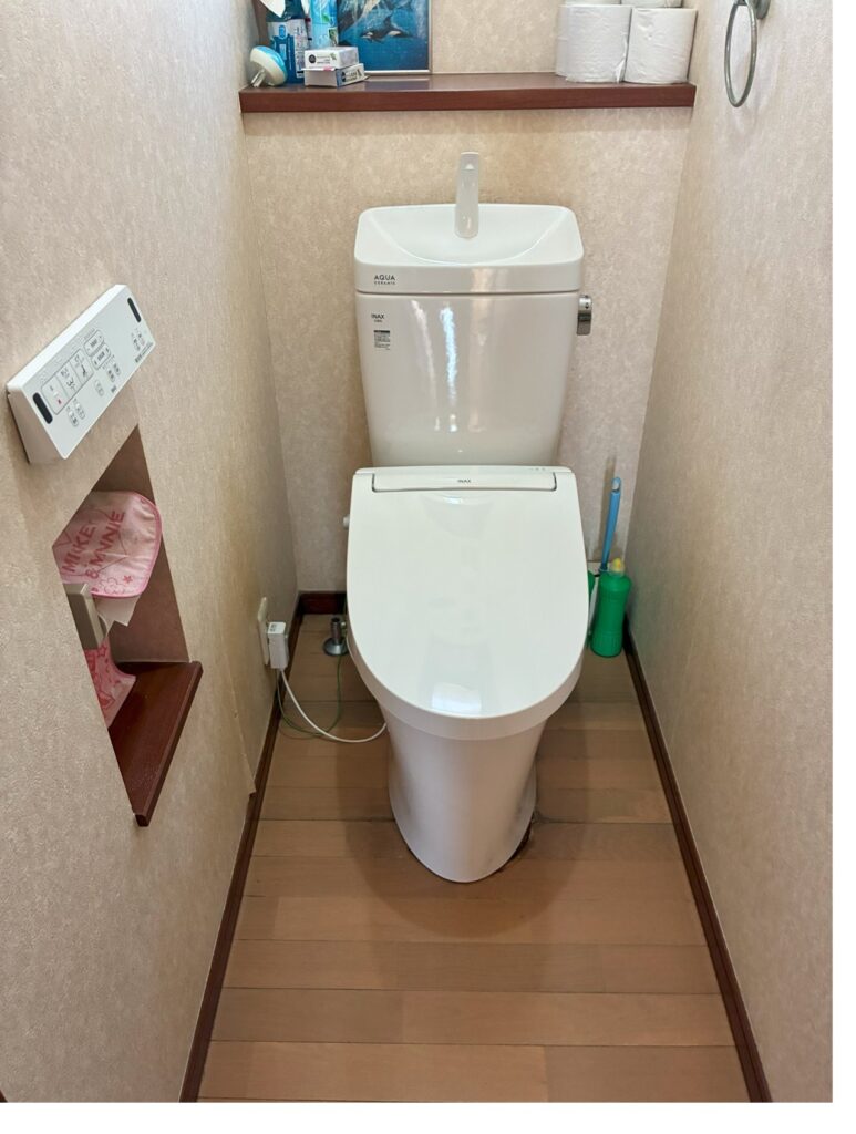 相模原市　トイレリフォーム事例 【トイレのタンクの水漏れを解決！】